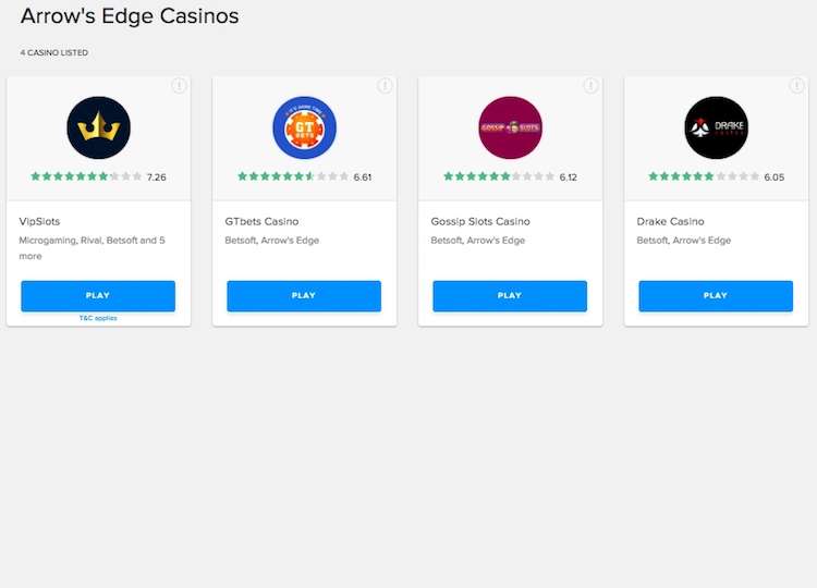 Arrow’s Edge Casinos Online